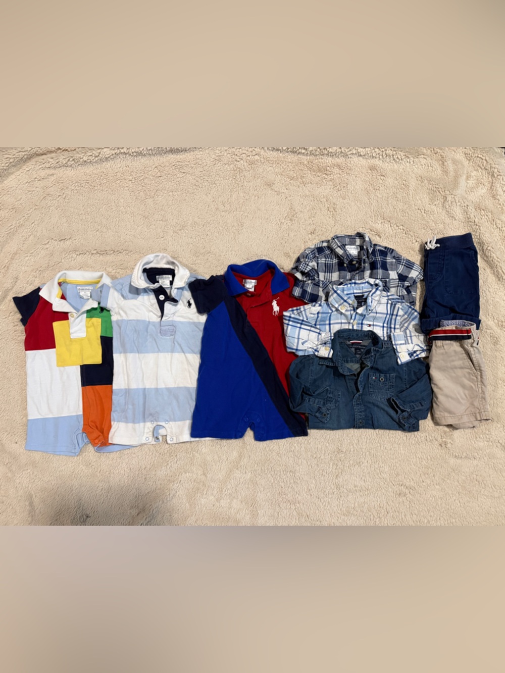 Ralph Lauren & Tommy Hilfiger Baby Boys 12M Clothing Bundle